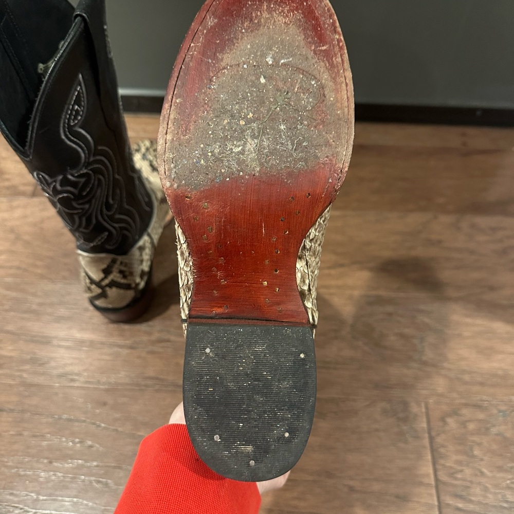 Python Snake Cowboy Boots - Picture 8 of 8